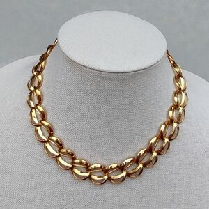 Vintage Napier Gold Short Necklace